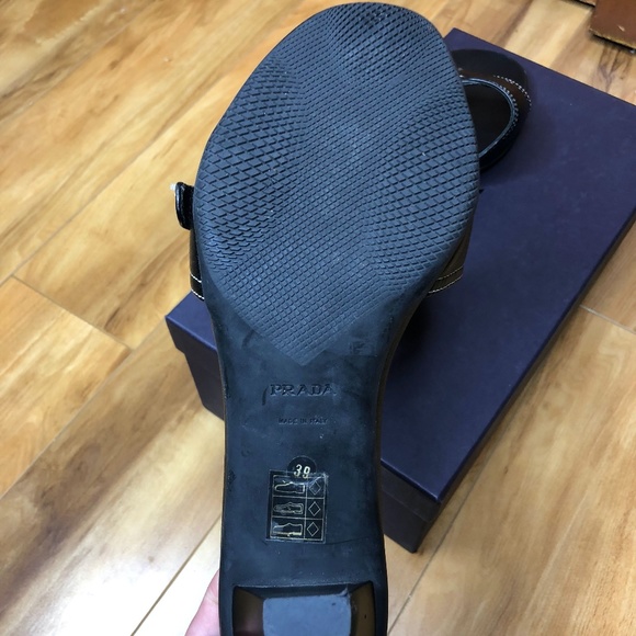 Prada Black Leather Mules - Picture 7 of 9